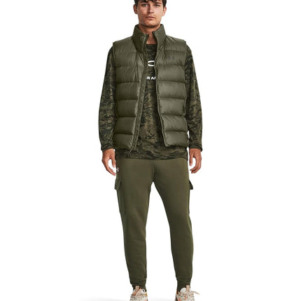 Under Armour Men's Rival Fleece Cargo Jogger, (390) Marine Od Green / / White, XL Tall