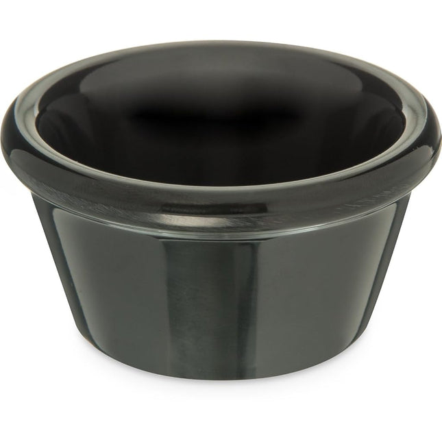 Carlisle FoodService Products Smooth Ramekin Sauce Cup for Restaurants, Cafeterias, And Fast Food, Plastic, 2 Ounces, Chocolate, (Pack of 72)