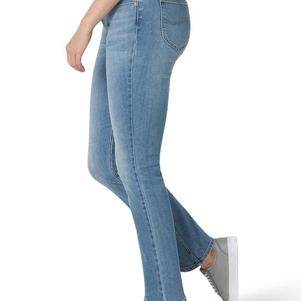 Lee Women's Regular Fit Straight Leg Jean, Anchor (Blue), 12 Short