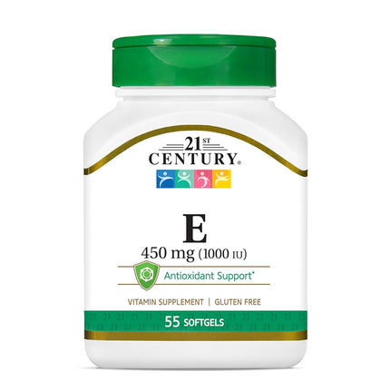 21st Century E 1000 I.U. (Dl-Alpha) Softgels, 55-C