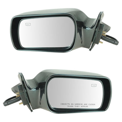 TRQ Driver & Passenger Side Mirror Set with Heat C