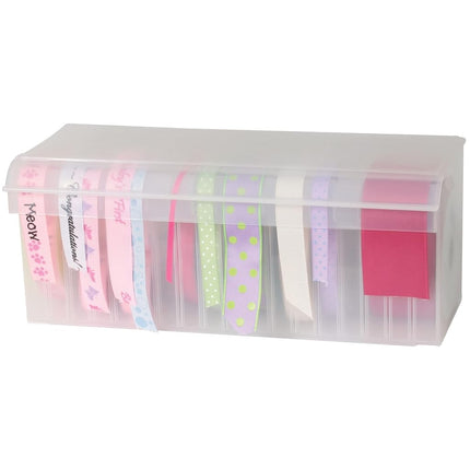 Craft Mates Craftmates 1-Piece 4 x 10.25 x 4.25-inch Ezy-Stack Ribbon Rack 18 Compartments