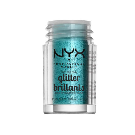 NYX PROFESSIONAL MAKEUP Face & Body Glitter, Teal