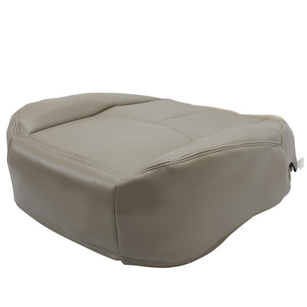 ECOTRIC Passenger Seat Bottom Cover Synthetic Leather Compatible with 2003-2006 GMC Sierra & Chevrolet Silverado 1500/2500/3500 2006 Chevrolet Avalanche-Medium Neutral Tan 522- Passenger