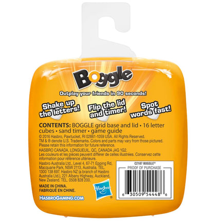 Hasbro C2187 Boggle Classic Age 8+, Brown/a
