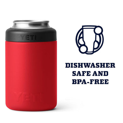 YETI Rambler 12 oz. Colster Can Insulator for Standard Size Cans, Rescue Red (NO CAN Insert)