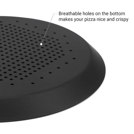 Pizza Pan 16 Inch, Beasea Nonstick Aluminum Alloy Round Pizza Pans with Holes Pizza Crisper Pan Pizza Baking Tray Bakeware for Home Restaurant Kitchen