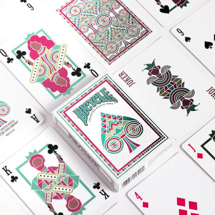 Bicycle Prismatic Playing Cards Modern Vibrant Design Cold Foiling