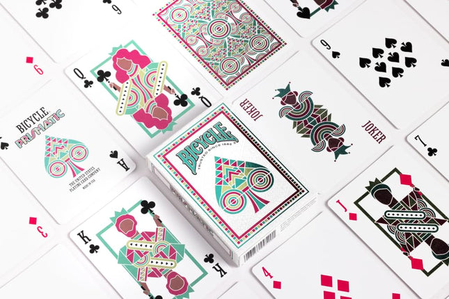 Bicycle Prismatic Playing Cards Modern Vibrant Design Cold Foiling
