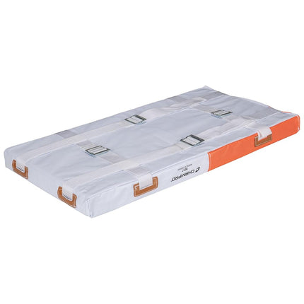CHAMPRO PVC Quilted Double First Base (Orange/White, 28 x 2-Inch)