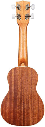 Kala Satin Mahogany Soprano Ukulele with White Binding (KA-S)