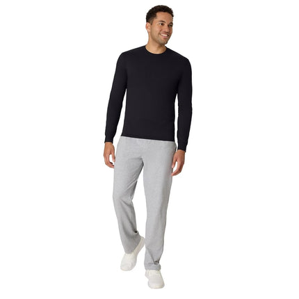 Hanes Men's Originals Long Sleeve T-Shirt, Lightweight Tri-Blend Jersey Tee for Men, Available in Tall, Black, Large