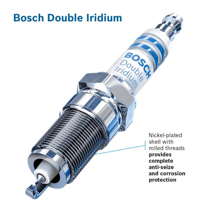 Bosch Automotive (9657) OE Fine Wire Double Iridium Spark Plug - Pack of 4