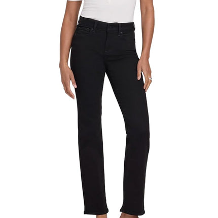NYDJ Women's Petite Marilyn Straight Leg Jean, Bla