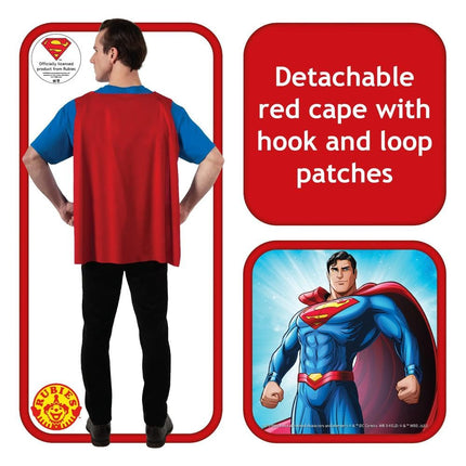 Rubies Official Adult's Superman T-Shirt Set Costume - X-Large Halloween