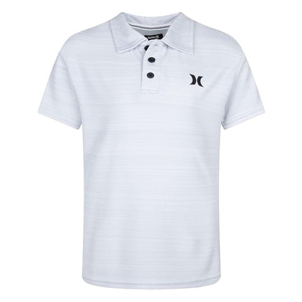 Hurley Boys' Performance Polo Shirt, Pure Platinum Heather, Small