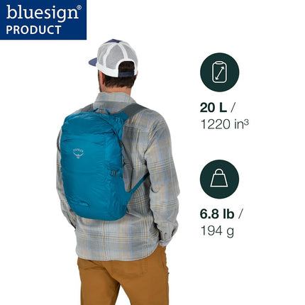 Osprey Ultralight Stuff Travel Accessories, Dry Backpack, 20L, Black