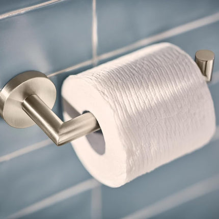 Moen Y5709BN Arlys Modern Single Post Toilet Paper Holder, Brushed Nickel
