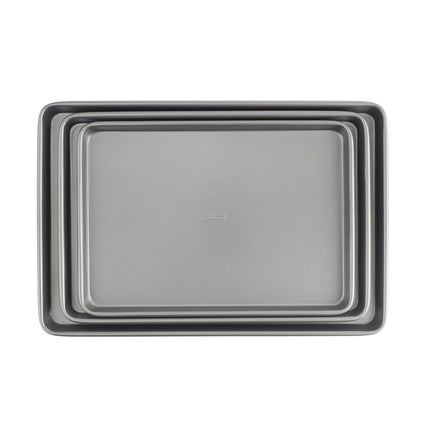 Good Cook Steel Nonstick Bakeware, 3 Piece Cookie Sheet Set
