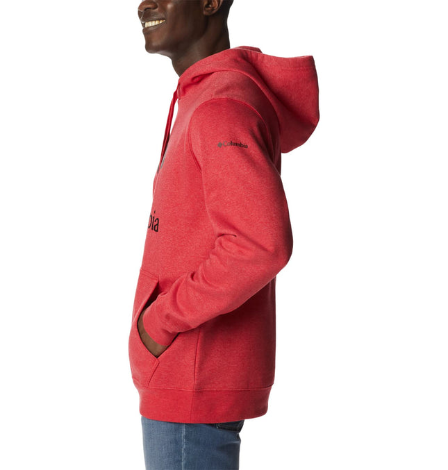 Columbia Men's Trek Hoodie, Mountain Red Heather/CSC Stacked Logo, Small