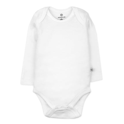 HonestBaby Baby Boys' paquete de 5 bodysuits de manga larga de una pieza 100 % algodón orgánico para bebés varones, unisex, azules Ombre, 6-9 meses