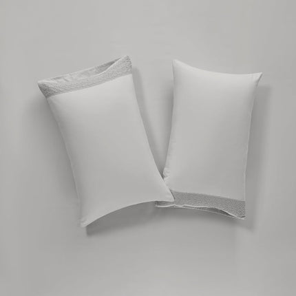 Modern Threads Amrapur Pacific Coast Textiles 4 PIECE CROCHET LACE MICROFIBER SHEET SET DOVE GRAY KING, Microfibre