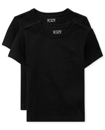Children's Place baby boys Short Sleeve Basic Laye
