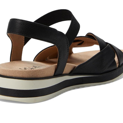 Sandalias con tira al tobillo Zuri para mujer de LifeStride, negras, 6 anchas