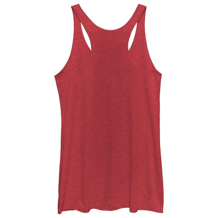 Camiseta sin mangas con espalda nadadora para mujer STAR WARS Double Suns Hero, Rojo Jaspeado, Pequeña