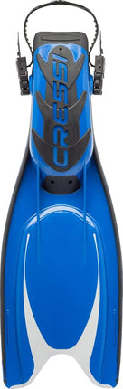 Cressi Men's Cressi Frog Plus diving swim fins, Blue/Silver, M L UK 9 10 - EU 41 44