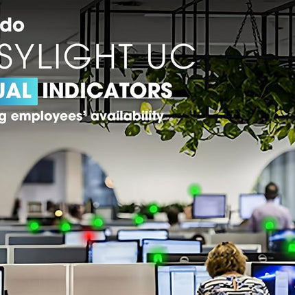 Busylight UC Omega USB Busy Light – LED Status Indicator for Office & Home Working – Call, Meeting & Focus Light – Works with Microsoft Teams, Zoom, Webex & More