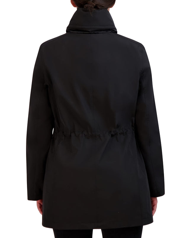 Chaqueta de cuero Cole Haan para mujer 353sp672-blk-large, Negro, L