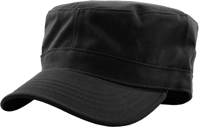 KBETHOS KBK-1464 BLK L Cadet Army Cap Basic Everyd