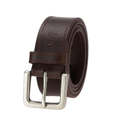 Wrangler Men�s Leather Belt, Country Casual Every Day Belt for Jeans, Brown, 36 (waist 33-34)