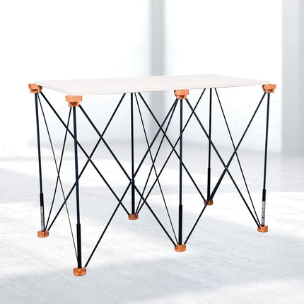 POWERTEC Arachni-Flex Portable Workbench 2x4ft Collapsible Workstand - Heavy Duty Folding Work Table Base, 2500 lbs Capacity 36 Inch Work Height, No Assembly Mobile Work Station w/Carry Strap (71926)