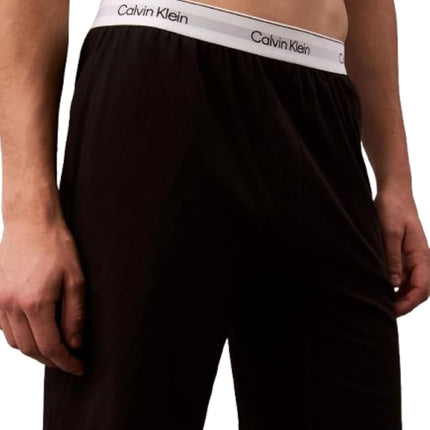 Calvin Klein Men's Modern Cotton Lounge Sleep Shorts Pajama Bottoms, Black/Black, M