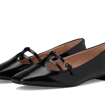 Cole Haan Womens Brigid T-Strap, Black Ltr, 3 UK