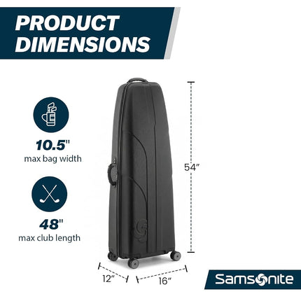 Samsonite Tour Classic Golf Hard Case Travel Bag, Midnight Black