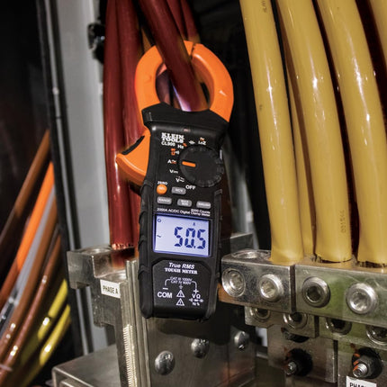 Klein Tools CL900 Digital Clamp Meter, Auto Ranging TRMS, AC/DC Voltage/Current, 2000A, LOZ, Continuity, Frequency, NCVT, Temp, More, 1000V
