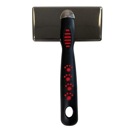 Ryan's Pet Supplies Paw Brothers Soft Flat Slicker Brush for Dogs, Grooming Brush Small and Medium Dogs, Coated Tips, Gentle on Skin, Maximum Coverage, Medium