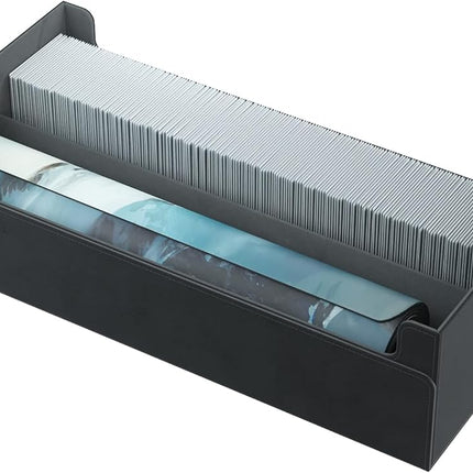 Gamegenic Dungeon 1100+ Convertible Deck and Game Accessories Box | Double-Sleeved Card Storage | Card Game Protector | Nexofyber Surface | Holds up to 1,000 Cards | Black Color | Made by Gamegenic