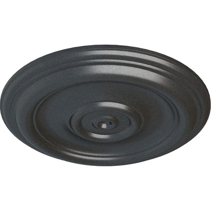 12"OD x 1"P Traditional Ceiling Medallion (Fits Canopies up to 2 3/4"), Hand-Painted Pewter
