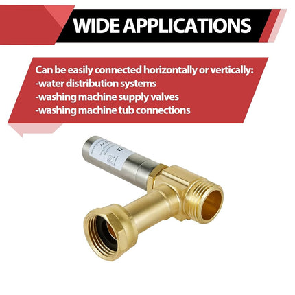 EFIELD MH-S-241 Angle Stainless Steel Water Hammer Arrestors, 3/4 Inch Swivel FHT x 3/4 Inch MHT (1)