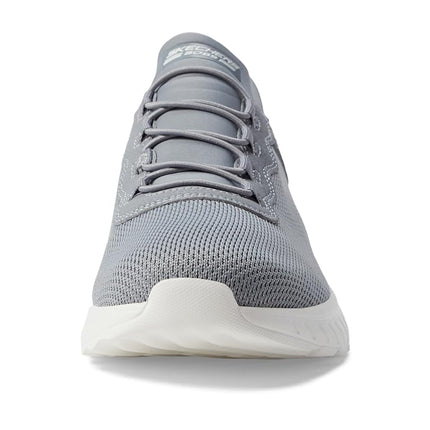 Skechers Men's Hands Free Slip-ins Bobs Squad Chaos-Daily Hype Sneaker, Gray, 10.5 UK