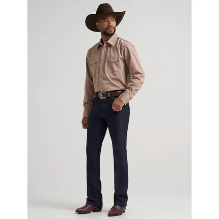 Wrangler Men's Wrancher Dress Jean, Navy, 36W / 32L