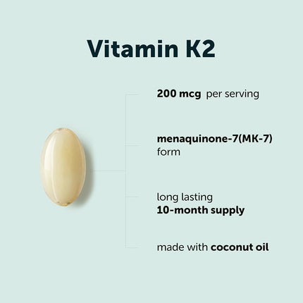 Micro Ingredients Vitamin K2 Complex (MK-4 + MK-7 Formula), 150 mcg, Immune Vitamins and Joint Health Supplement, Non-GMO (300 Count (Pack of 1))