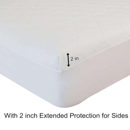 Kingnex Waterproof Split Top King Mattress Protector Pad for Adjustable Bed