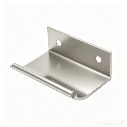 LC LICTOP Curved Edge Pull Handles, 50mm/1.97" Edge Finger Tab Handle for Caibnets Drawer Closet Door Wardrobe Cupboard, 32mm/1.26" Hole Spacing, 10 Pcs Nickel Edge Pulls