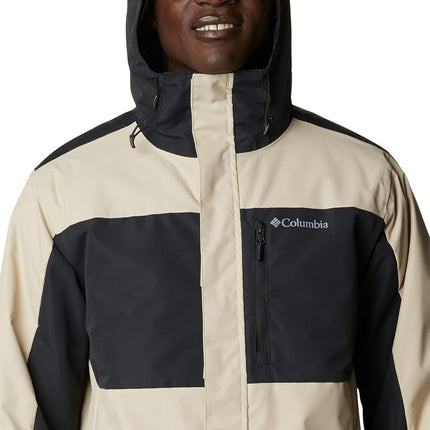 Veste isolée Columbia Tipton Peak II pour homme, couleur Ancient Fossil/Noir, XXL