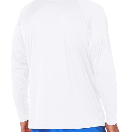 Columbia Men's Terminal Tackle Long Sleeve Shirt, White/Nightshade Logo, 1X